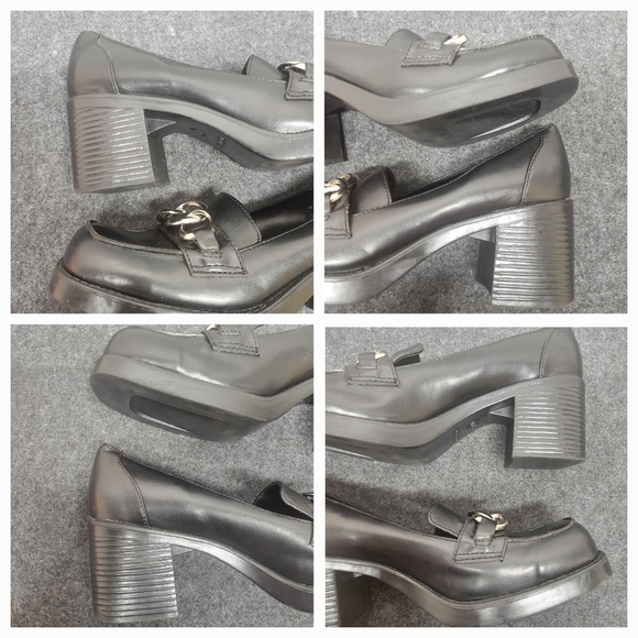 Vintage 90s Lower East Side Platform Oxford School girl chunky heel Y2K SIZE 9 - Picture 15 of 16